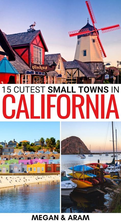 California Itinerary, Small Towns In California, California Cities, Southern California Travel, California Towns, California Travel Guide, Travel Bucket List Usa, California City, California Vacation