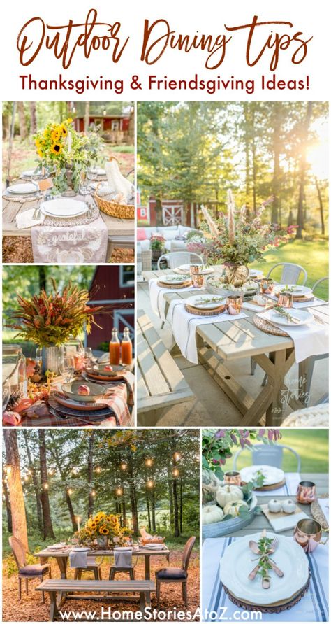 Friendsgiving Outdoor Table, Fall Picnic Tablescape, Fall Outdoor Dining Table Decor, Outdoor Thanksgiving Tablescapes, Fall Backyard Dinner Party, Friendsgiving Picnic Ideas, Fall Outdoor Tablescapes, Backyard Thanksgiving Dinner Decor, Thanksgiving Outside Table