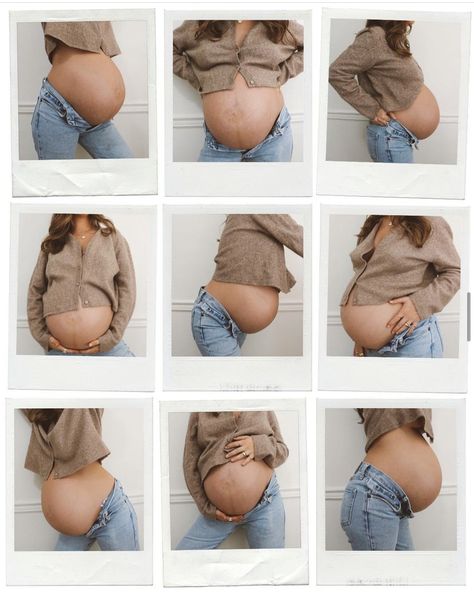 9 Month Maternity Photos, 9 Month Pregnant Outfits, Pregnancy Photos Month By Month, 9 Months Pregnant Outfits, 9 Months In 9 Months Out Pictures, Prego Belly, Diy Maternity Photos, Home Maternity Photography, Maternity Shoot Outfit