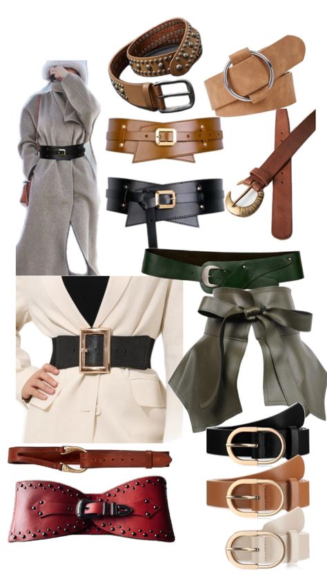 Belt Styles Wide Belts For Women Outfits, High Knee Boots Outfit Winter, Styling Belts, Knee Boots Outfit Winter, Winter Shoe Trends, High Knee Boots, Belt Outfit, Wide Belts For Women, Knee Boots Outfit