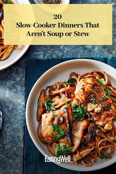 Dust off that slow cooker for these mouthwatering recipes, including delicious pasta dishes, casseroles, stuffed peppers, jambalaya and more. Crockpot Recipes That Arent Soup, Good Slow Cooker Recipes, Top Slow Cooker Recipes Dinners, No Meat Slow Cooker Recipes, Healthy Fall Slow Cooker Recipes, Easy Winter Meals Crock Pots, Slow Cooker Quick Meals, Slow Cooker Prep Meals, Crock Pot Dinner Recipe