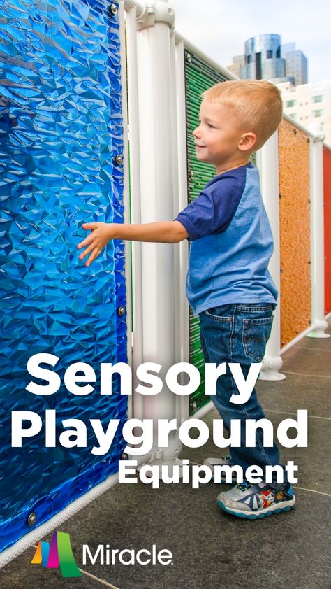 Sensory Park Ideas, Outdoor Sensory Space, Special Needs Playground Ideas, Sensory Room Wall Ideas, Sensory Indoor Playground, Wall Sensory Activities, Sensory Playground Outdoor, Outdoor Sensory Wall, Sensory Wall Ideas