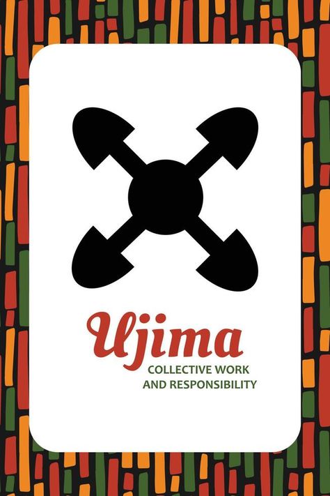 Ujima Kwanzaa, Educational Poster Design, Principles Of Kwanzaa, Days Of Kwanzaa, Seven Principles Of Kwanzaa, Kwanzaa Principles, Advertisement Poster, Design Advertisement, Educational Poster