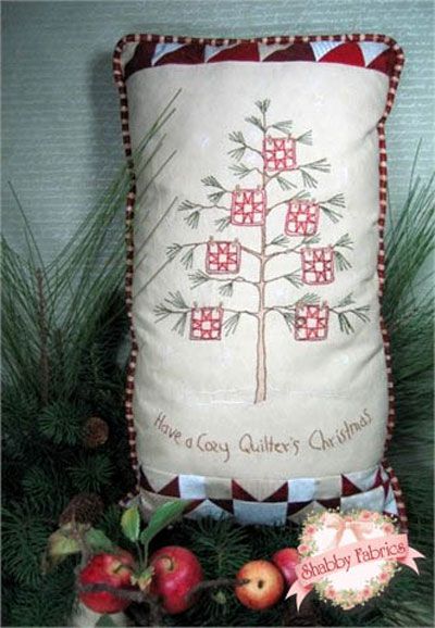 cute Crabapple Hill, Christmas Tree Kit, Pillow Embroidery, Missouri Star Quilt, Christmas Pillows, Shabby Fabrics, Christmas Tree Pattern, Hand Embroidery Pattern, Christmas Quilts