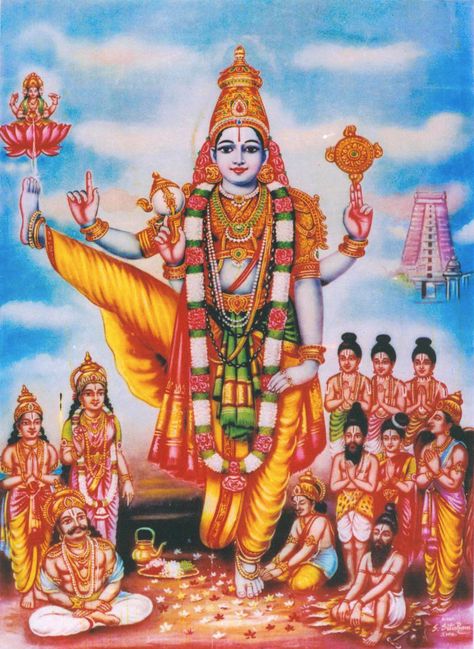 Indic Nonpareil — bhrm555: Vamana Shri Vishnu as Trivikrama... Ram Krishna, God Pics, Spiritual Images, Lord Hanuman Wallpapers, Lord Shiva Family, Hanuman Wallpaper, Hindu Mantras, Lord Vishnu Wallpapers, Hinduism Art