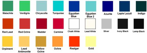 Egyptian Color Palette, Pharaonic Color Palette, Ancient Egyptian Color Palette, Egyptian Color Palette Ancient Egypt, Colored Canyon Egypt, Egyptian Wall Paintings, Red Ochre, Egyptian Inspired, Infinity Mirror