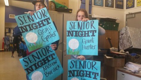 Senior Golf Poster Ideas, Senior Poster Board Ideas Golf, Golf Senior Night Posters, Golf Senior Night Ideas, Golf Senior Night, Team Poster Ideas, Senior Week, Pep Club, Senior Posters