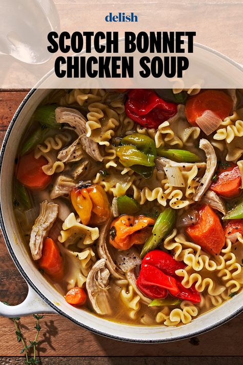 You may never make chicken soup the same again. Food Hacks Breakfast, Scotch Bonnet, Dinner Dates, Paleo Dinner, Chicken Soup Recipes, Ben Barnes, Food Board, Holiday Wallpaper, Chicken Dishes Recipes