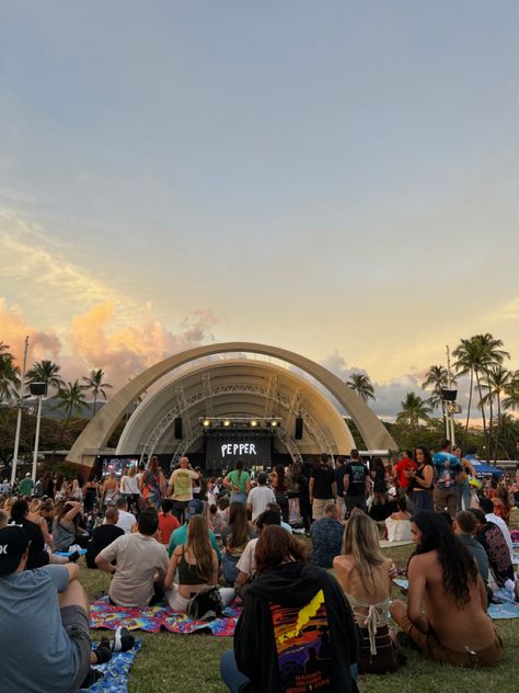 Reggae Music Aesthetic, Outdoor Concert Aesthetic, Sana Core, Reggae Aesthetic, Concert Outdoor, Reggae Concert, Moon Intentions, Sun Vibes, Hawaii Waikiki