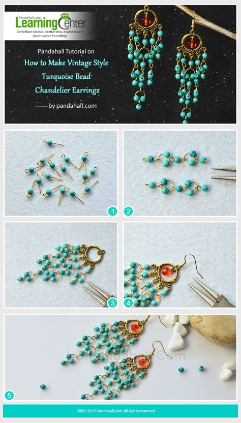 Anting Manik, Bead Chandelier, Beaded Chandelier Earrings, Diy Jewelry Earrings, Beaded Earrings Diy, Jewelry Making Earrings, Beaded Jewelry Tutorials, Beaded Chandelier, Jewelry Clasps