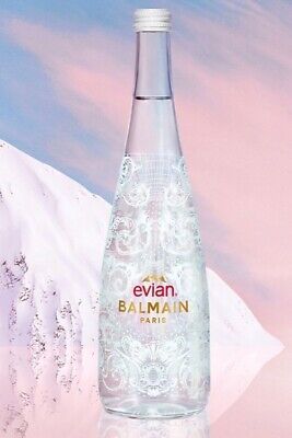 NEW & UNOPENED Rare Evian X BALMAIN Limited Edition Glass Water Bottle | eBay Evian Water Bottle, Evian Water, Large Glass Bottle, Glass Water Bottle, Glass Bottle, Glass Bottles, Water Bottle, Limited Edition, Water