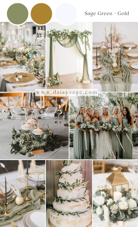 Sage Green Rustic Wedding Theme, Save Green Wedding Theme, Eucalyptus Wedding Color Scheme, Sage Green Spring Wedding, June Wedding Colors Schemes, Sage Green Wedding Theme, Sage Wedding Colors, 2026 Wedding, Vintage Wedding Colors