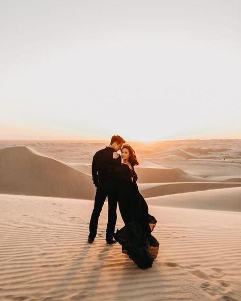 "I love photography for many reasons. Being able to explore new places, capture epic backgrounds with beautiful couples in love!" by… Desert Photoshoot Ideas, Sand Dunes Photoshoot, Epic Backgrounds, Desert Photoshoot, Pre Wedding Photoshoot Outdoor, Desert Photography, Engagement Pictures Poses, Pre Wedding Poses, Engagement Photo Poses