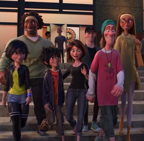 Group Of 6 Cartoon Characters, Wasabi Big Hero 6, Big Hero 6 Film, Hero 6 Movie, Tadashi Hamada, Gogo Tomago, Kubo And The Two Strings, Hiro Big Hero 6, Hiro Hamada