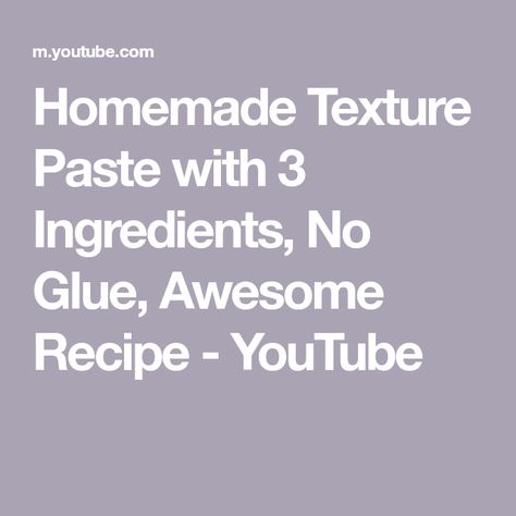 Textured Paste Recipe, Homemade Texture Paste Recipes, Homemade Texture Paste, Jamaica Bread, Diy Texture Paste Recipe, Texture Paste Recipe, Diy Texture Paste, Texture Painting Ideas, Canvas Texture Art