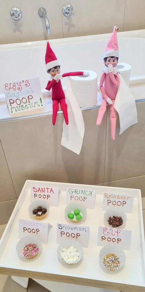 Elf On The Shelf Lapland Reveal, Elf On A Shelf Breakfast Ideas, Elf Gift Basket, Potty Training With Elf On The Shelf, Elf And Toilet Paper, Pop It Elf On The Shelf, 24 Days Elf On The Shelf, Elf Car Wash Dishwasher, Elf Igloo Toilet Paper