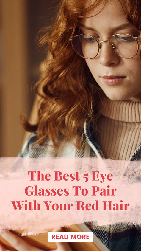 For some, they prefer a statement glass frame, others want neutral options and some want the frame to elevate their signature redhead look. Copper Glasses Frames, Eyeglasses For Redheads, Glasses With Red Hair, Glasses For Redheads, Redhead With Glasses, Red Hair Glasses, Red Hair And Glasses, Rose Gold Glasses, Redhead Fashion