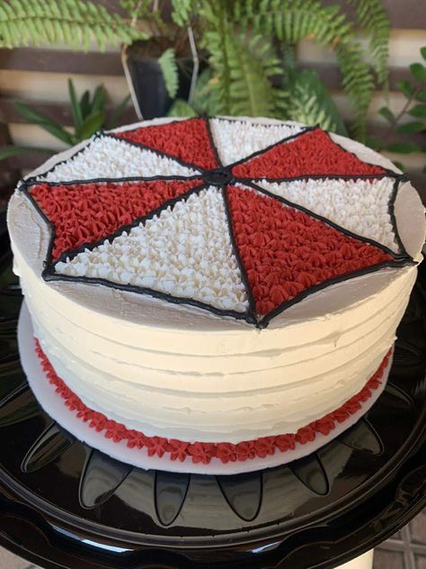 Resident Evil Cake Ideas, Resident Evil Birthday Cake, Resident Evil Cake, Diy Birthday Ideas, Tyrant Resident Evil, Birthday 2023, Umbrella Corporation, Resident Evil Collection, Cake Games