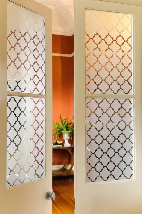 Window Film Designs, Window Glass Design, Frosted Glass Design, Privacy Window Film, Frosted Window Film, Privacy Window, Decorative Window Film, Glass Sticker, Pooja Room Door Design