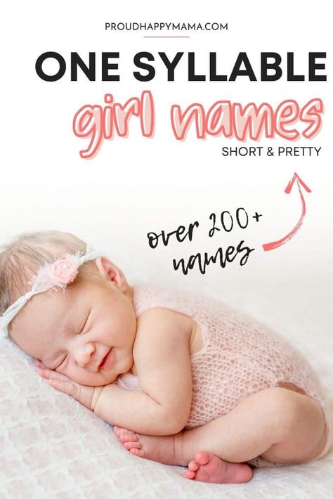 Looking for the best one syllable girl names for your baby girl? Then this list of pretty and unique one syllable girl names is for you! Here you’ll find pretty one syllable girl names, unique one syllable girl names, vintage one syllable girl names, cute one syllable girl names, and classy one syllable girl names, and more! #shortbabynames #babygirl #babygirlnames #girlnames Single Syllable Girl Names, 1 Syllable Girl Names, Three Syllable Girl Names, 2 Syllable Girl Names, T Girl Names, Two Syllable Girl Names, T Baby Names, One Syllable Girl Names, Old Fashion Girl Names