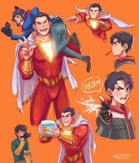 Shazam Movie, Morning Sketch, Captain Marvel Shazam, Superhero Family, Batman Funny, Dc Comics Artwork, Dc Memes, Detective Comics, Superhero Design