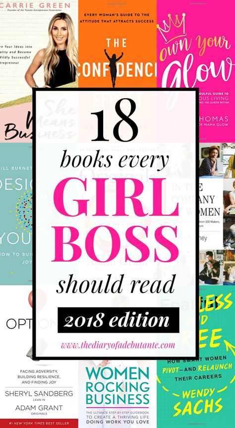 18 Books Every Girlboss Should Read in 2018 via @stephanieziajka Career Books, Books For Women, Personal Development Books, Business Books, Self Help Books, Book Worm, Good Reads, Book List, Books I Want To Read