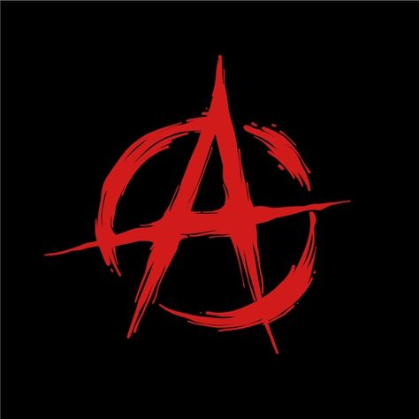 Anarchy Symbol, Tipografi 3d, Kaos Oblong, Sons Of Anarchy, Logo Design Ideas, Vector Hand, The Government, Flat Design, Government