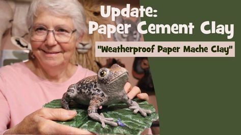 Cement Paper Mache, Paper Mache Recipe, Cement Clay, Paper Mache Paste, Paint Mixer, Making Paper Mache, Mache Art, Recipe Paper, Paper Mache Animals