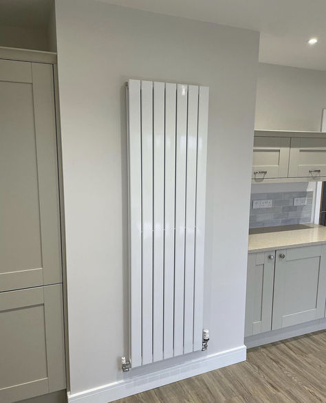 #stelrad #designerradiators #anthracite #modern #vertical #softline #ral #plumbing #quality #upgrade #moderndesign #taunton #somerset Tall Slim Radiator Kitchen, Tall Radiators In Kitchens, Kitchen Radiator Ideas, Vertical Radiators Kitchen, Kitchen Radiators, Tall Radiator, Flat Radiators, Tall Radiators, Kitchen Radiator