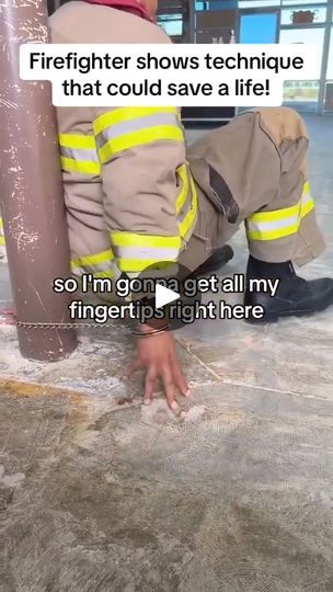 Firefighter shows technique that could save a life! | By Stateside SpotlightFacebook Homestead Survival, Survival Tips, Survival Skills, Things To Know, Firefighter