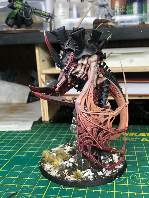 Tyranid Colour Scheme, Warhammer 40000 Miniatures Tyranids, Psychophage Tyranid, 40k Tyranids Paint Scheme, Tyranid Paint Scheme, Tyranid Kitbash, Tyranids Art, Tyranids Paint Scheme, Hive Tyrant