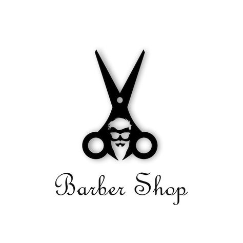 Vintage barber shop logo | Premium Vector #Freepik #vector #barber-icon #barber-logo #barbershop-logo #gentleman-logo Logo For Barber Shop, Barbershop Logo Ideas Graphics, Barbar Shop Logo, Barber Logo Design Ideas, Barber Shop Logo Ideas, Barbar Logo, Barber Icon, Barber Logo Design, Gentleman Logo