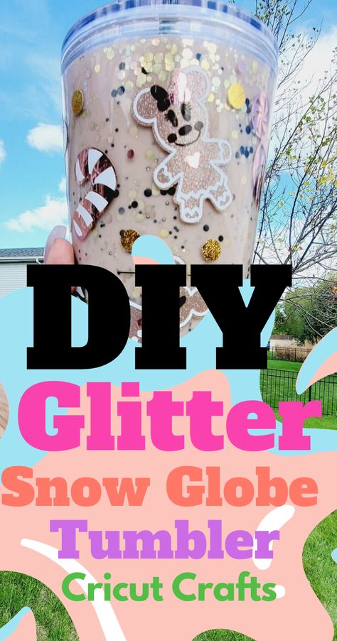 Unleash your creativity with this DIY snow globe tumbler tutorial! Perfect for beginners, this guide shows you how to blend glitter, clear glue, and your favorite themes like Christmas or mermaids into a mesmerizing tumbler. It's the ideal craft project for a personalized gift or a special Starbucks-inspired accessory. Teen Tumbler Ideas, Snow Globe Tumbler Tutorial, How To Make Snow Globe Tumblers, Snowglobe Tumbler Diy, Making Snow Globes, Snow Globe Diy, Picture Snow Globe, Unique Snow Globes, Globe Tumbler