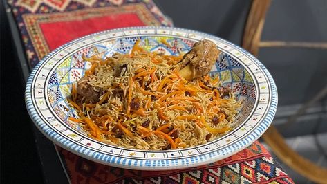 “Known as Afghanistan’s national dish, qabuli palow can be prepared in a variety of ways. Each Afghan region has their own unique take on the famous dish,” says Sam Bagshi, founder of Afghan eateries Watani Sheeryakh and WataniBox in Ilford, East London. Here, Bagshi shares his take on the traditional dish: “The recipe below outlines Basmati Brown Rice, National Dish, White Onion, Chopped Garlic, East London, Brown Rice, Raisin, Middle East, The Recipe