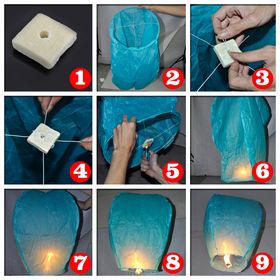 Colored Sky Lanterns Floating Lanterns Diy, Diy Sky Lanterns, Wishing Lanterns, Flying Lanterns, Hot Air Balloon Paper, Wish Lanterns, Sky Lantern, Flying Lantern, Lanterns Diy