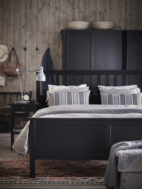 Bring your bedroom décor dreams to life! IKEA HEMNES bedroom furniture has a traditional style that feels fresh and new.  From comfy beds to roomy chests of drawers, find everything you need to create a bedroom you love. Ikea Hemnes Bedroom, Hemnes Bedroom, Ikea Hemnes Bed, Hemnes Bed, Bedroom Ikea, Cama Ikea, Comfy Beds, Bedroom Beds, Grey Bedroom Furniture