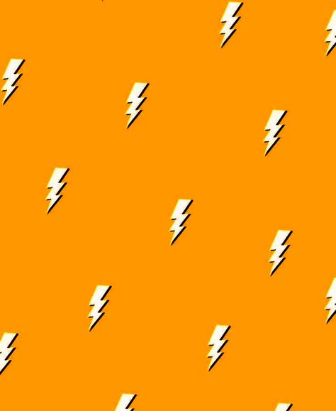 Aesthetic Orange Wallpaper, Lightning Wallpaper, Aesthetic Orange, Orange Wallpaper, Lightning Bolt, Iphone Wallpaper, Orange