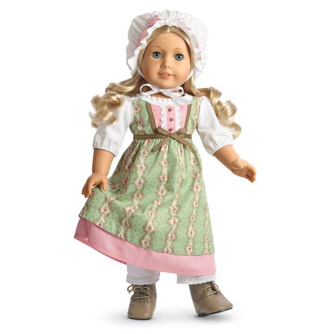 American Girl Toys, Farm Clothes, American Doll Clothes, All American Girl, American Girl Clothes, Dolls Accessories, Cap Dress, Doll Costume, Work Dress