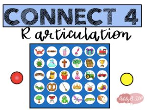 Connect 4 Game, Hello Font, R Blends, L Blends, Connect 4, Speech Therapy Games, Slp Ideas, R Words, Articulation Activities