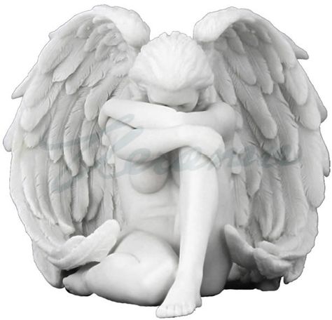 Winged Nude Female Figurine