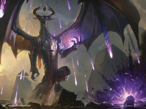 Torment of Hailfire - Hour of Devastation MtG Art Magic The Gathering Art, Magic: The Gathering, Mtg Art, Dragon Pictures, Fantasy Monster, Fantasy Dragon, Fantasy Rpg, Magic Art, Creature Concept