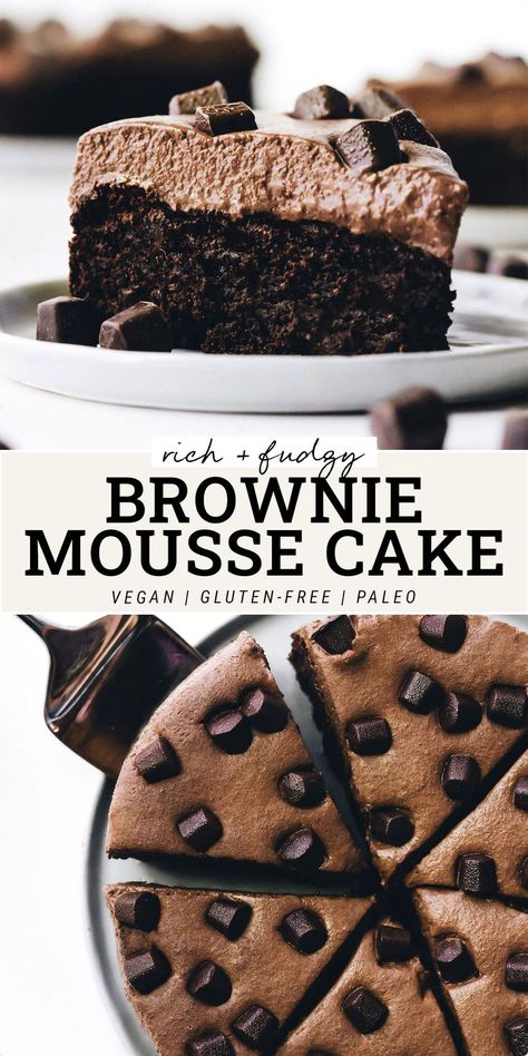 Cookies Baking, Dessert Aux Fruits, Cake Vegan, Chocolate Mousse Cake, Easy Baking Recipes Desserts, Tasty Baking, Sweet Snacks Recipes, Baked Dessert Recipes, Delicious Snacks Recipes