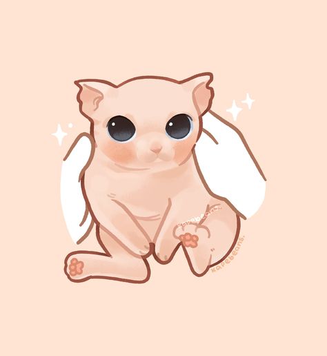 Kittens Pfp, Chunky Animals, Gatos Stickers, Beastars Oc, Cute Lil Drawings, Cat Draw, Lil Drawings, Meme Cats, Chibi Animals