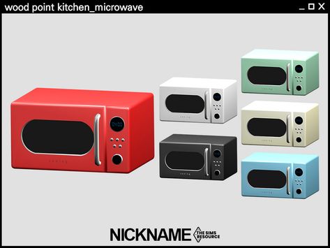 Sims 4 Cc Microwave, Sims 4 Microwave Cc, Sims 4 Microwave, Kitchen Towel Rack, Kitchen Microwave, Modern Bathroom Tile, Bar Ceilings, Retro Fridge, Dining Room Ceiling