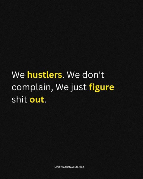 Success isn’t given; it's earned. We're hustlers. We don't waste time complaining; we figure things out, adapt, and keep moving forward. Every obstacle is just another challenge to conquer. Like, comment, share, save, and follow @motivationmafiaaa for daily inspiration. #HustleHard #NoComplaints #StayMotivated #SuccessMindset #MotivationMafia Don’t Complain, Instagram Success, Overcoming Obstacles, Hustle Hard, Waste Time, Like Comment Share, Keep Moving Forward, July 17, Keep Moving