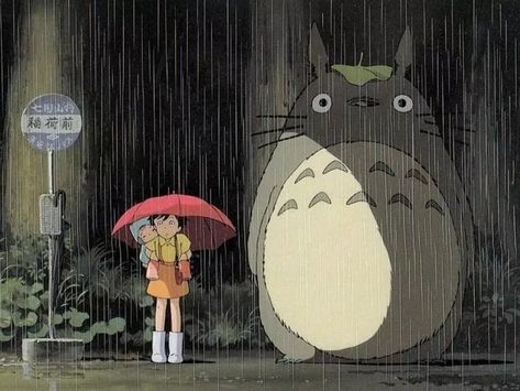 My Neighbor Totoro My Neighbor Totoro, Miyazaki, In The Rain, Cartoon Character, Studio Ghibli, The Rain