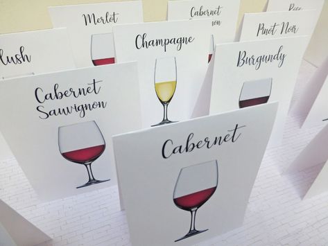 Wine Names, Wine Variety, Wine Table, Wedding Wine, Seating Cards, Table Names, Wine Wedding, Theme Wedding, Vineyard Wedding