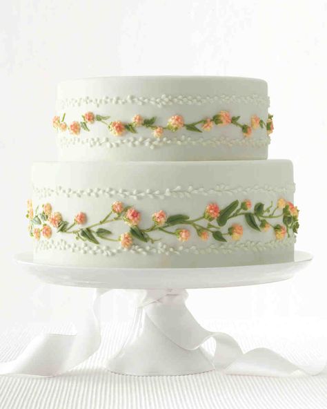 Dacquoise Cake, Traditional Wedding Cake, Wedding Cake Flavors, Tiered Cake, Unique Wedding Cakes, Martha Stewart Weddings, Gorgeous Cakes, Floral Cake, Cake Flavors