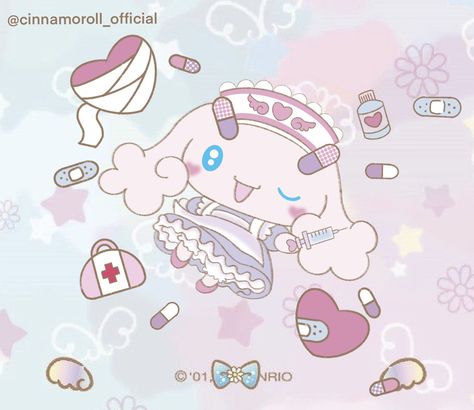 My Melody Official Art, Kawaii Medical, Hospitalcore Aesthetic, Hello Sanrio, Charmmy Kitty, Medical Nurse, Yami Kawaii, Kawaii Halloween, Kawaii Drawings