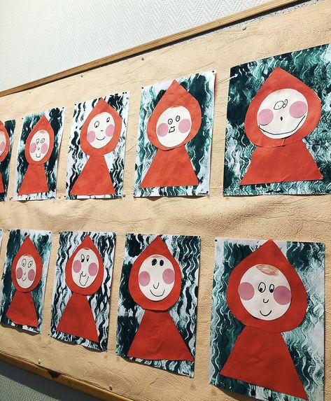 Red Riding Hood Crafts Preschool, Little Red Riding Hood Craft Preschool, Red Riding Hood Preschool Activities, Red Riding Hood Preschool, Little Red Riding Hood Preschool, Little Red Riding Hood Eyfs, Red Riding Hood Craft, Little Red Riding Hood Cartoon, Little Red Riding Hood Craft